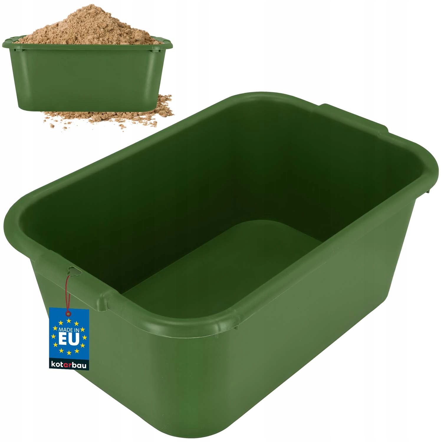 Groene Bouwemmer 45L - Stevig en Veelzijdig