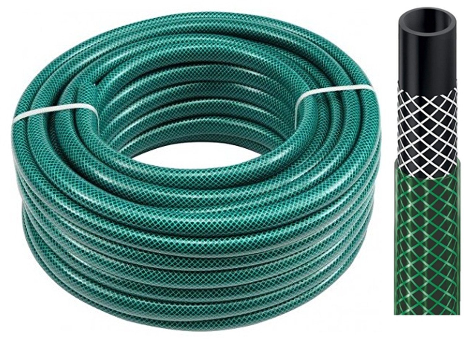 Groene PVC Tuinslang 1'' 50M - Flexibel & Duurzaam