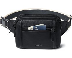 LATMAP Bumbags for Women 3L, Sling Bag Ladies Small Crossbody Bag for Women PU Leather Fashion Fanny Packs Waist Pack Waist Bag for Travel Sports