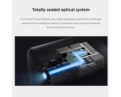 Xiaomi - Mi Smart Compact - Beamer - Projector Beamer - Mini Meamer - HDR 10 - FHD 1080p - DLP Automatische focus - met WiFi 5.0 - 500 ANSI Lumens - Android 11.0 - Wit