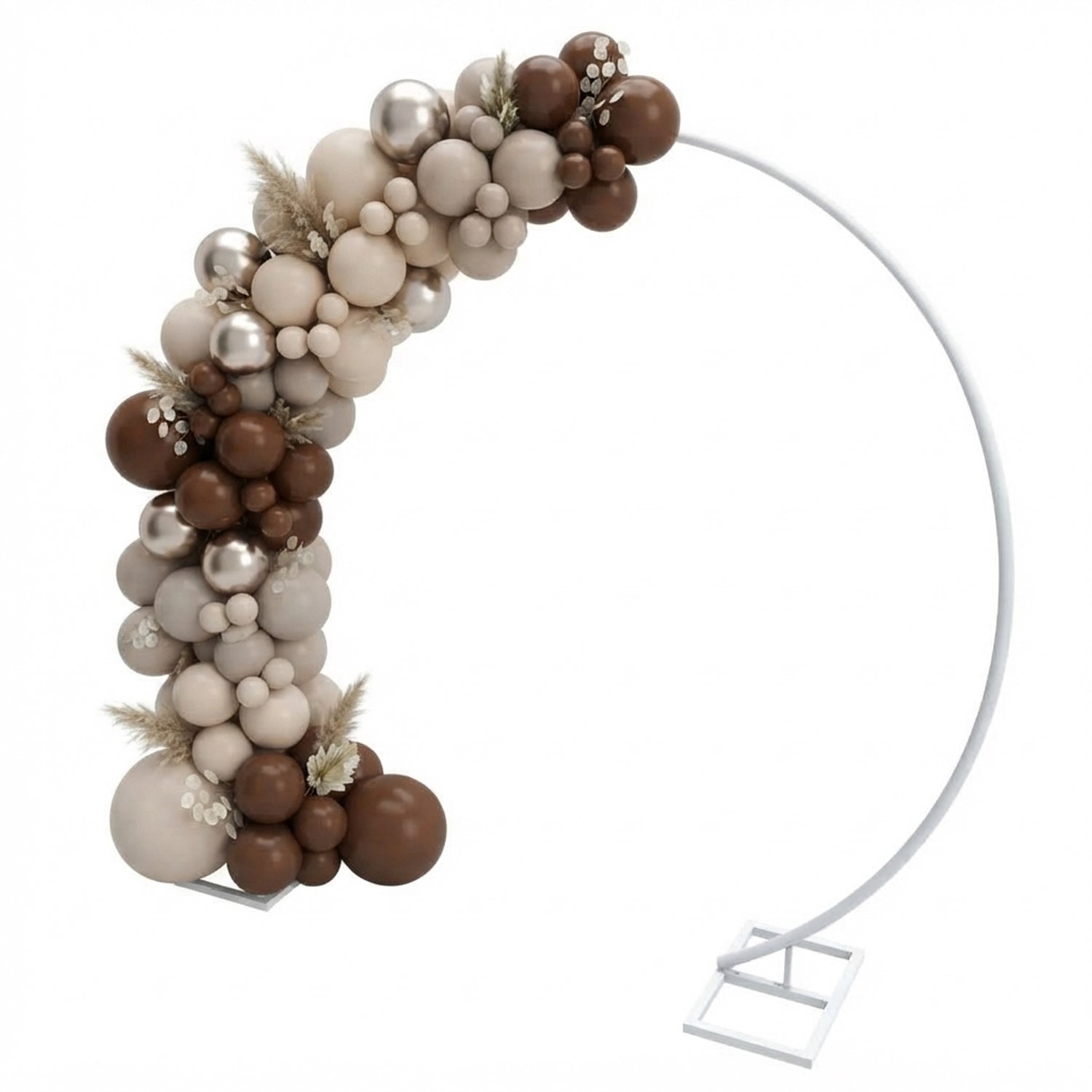 Klarven® Ballonnenboog L 78.7x94.5in - Metalen Frame - Stevig en Herbruikbaar - Eenvoudig Op Te Bouwen - Rond B 200 x H 220 cm