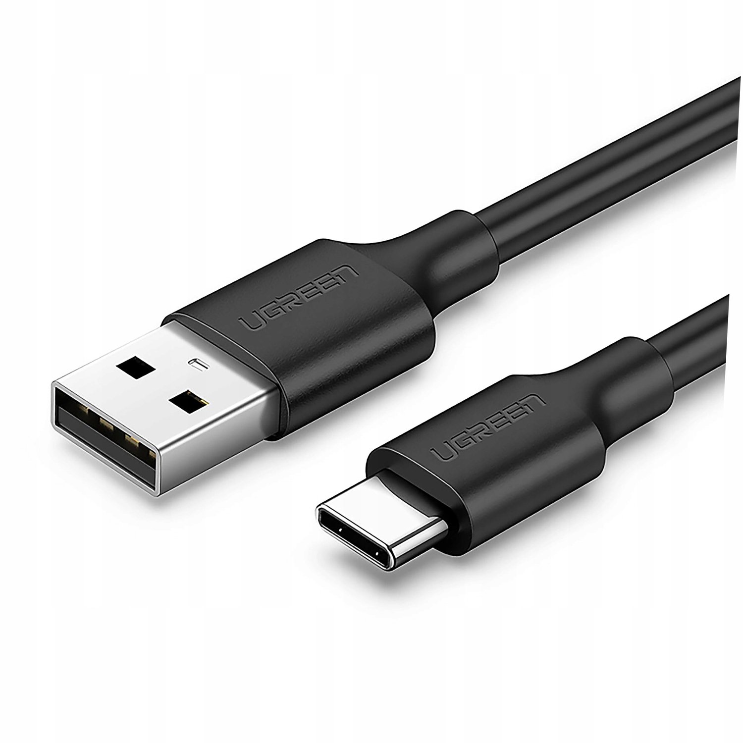 Ugreen US287 USB-A naar USB-C Kabel 0.25m 3A Zwart