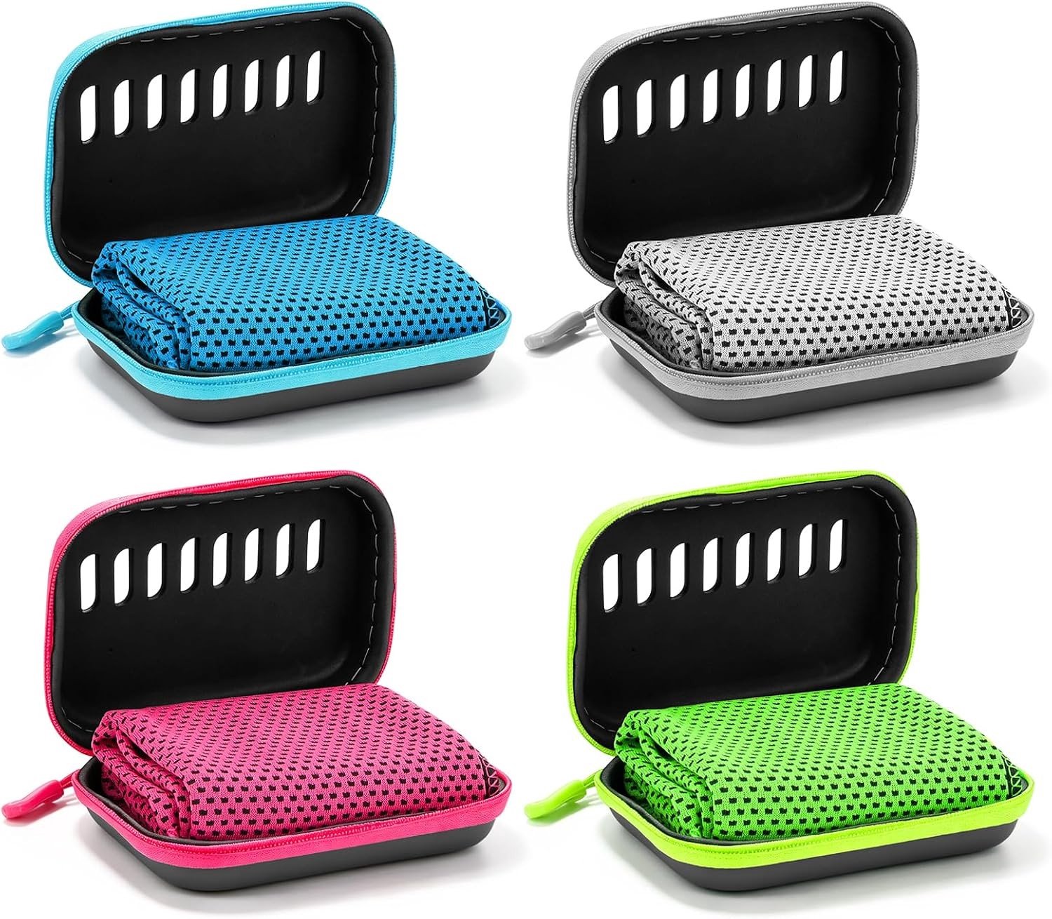 Set van 4 verkoelende doeken, 30 x 80 cm, ideaal voor sport, outdoor en warm weer