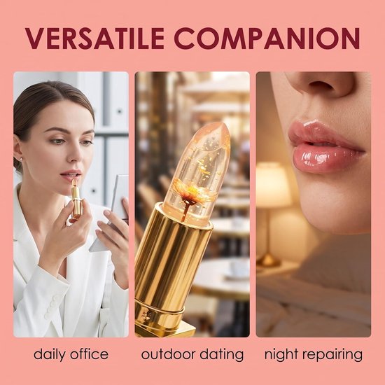 Hydraterende lipstick met pH-adaptieve formule en 24-uurs grip voor intense lipkleur, ideaal voor dagelijks gebruik, 1 stuk — afbeelding 3