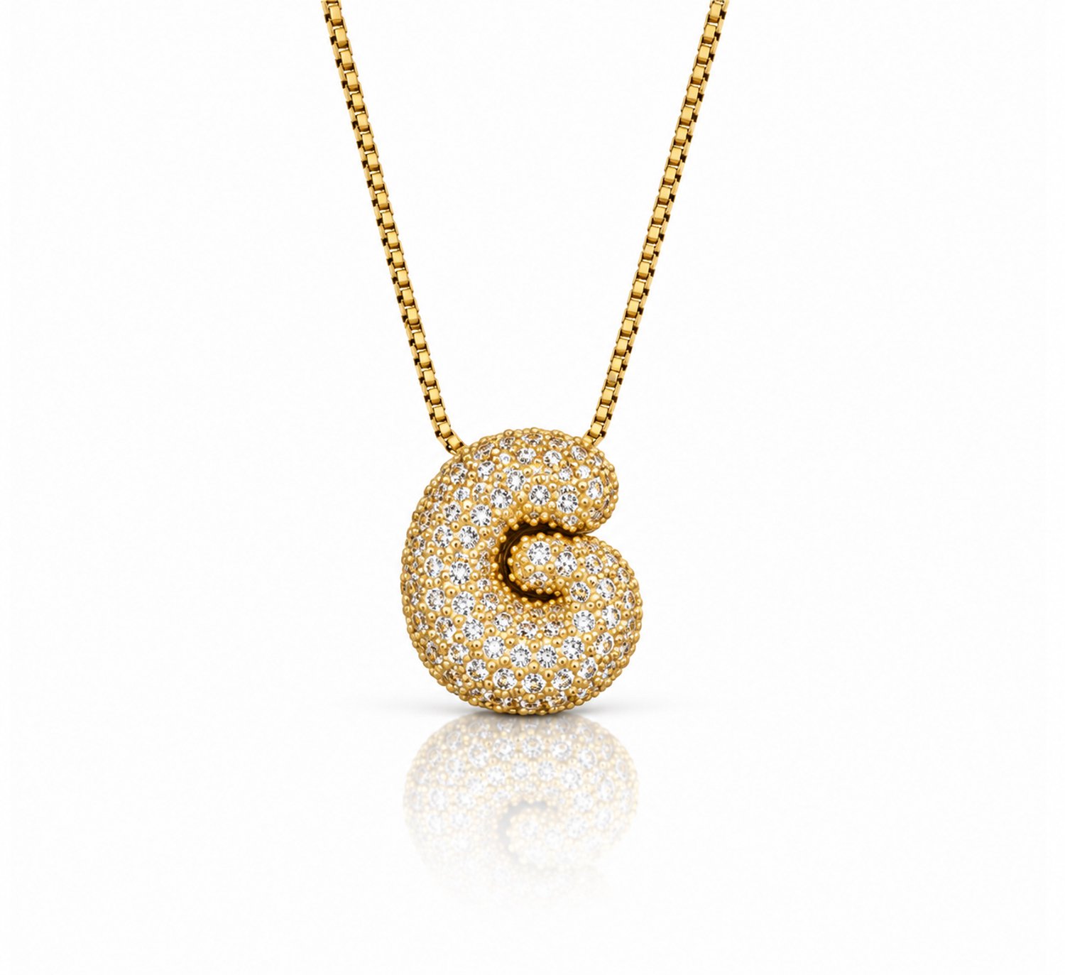 Maevi® Letter Ketting - Letter: G - Glitter Letterketting - Zirkonia Ketting - Lengte: 40 cm - Inclusief Luxe Verpakking - 18K Verguld Goud - Gouden ketting / Gouden letter - Hoge Kwaliteit - Luxe Ketting - Cadeau voor Vrouw / Dames / Moeder / Mama