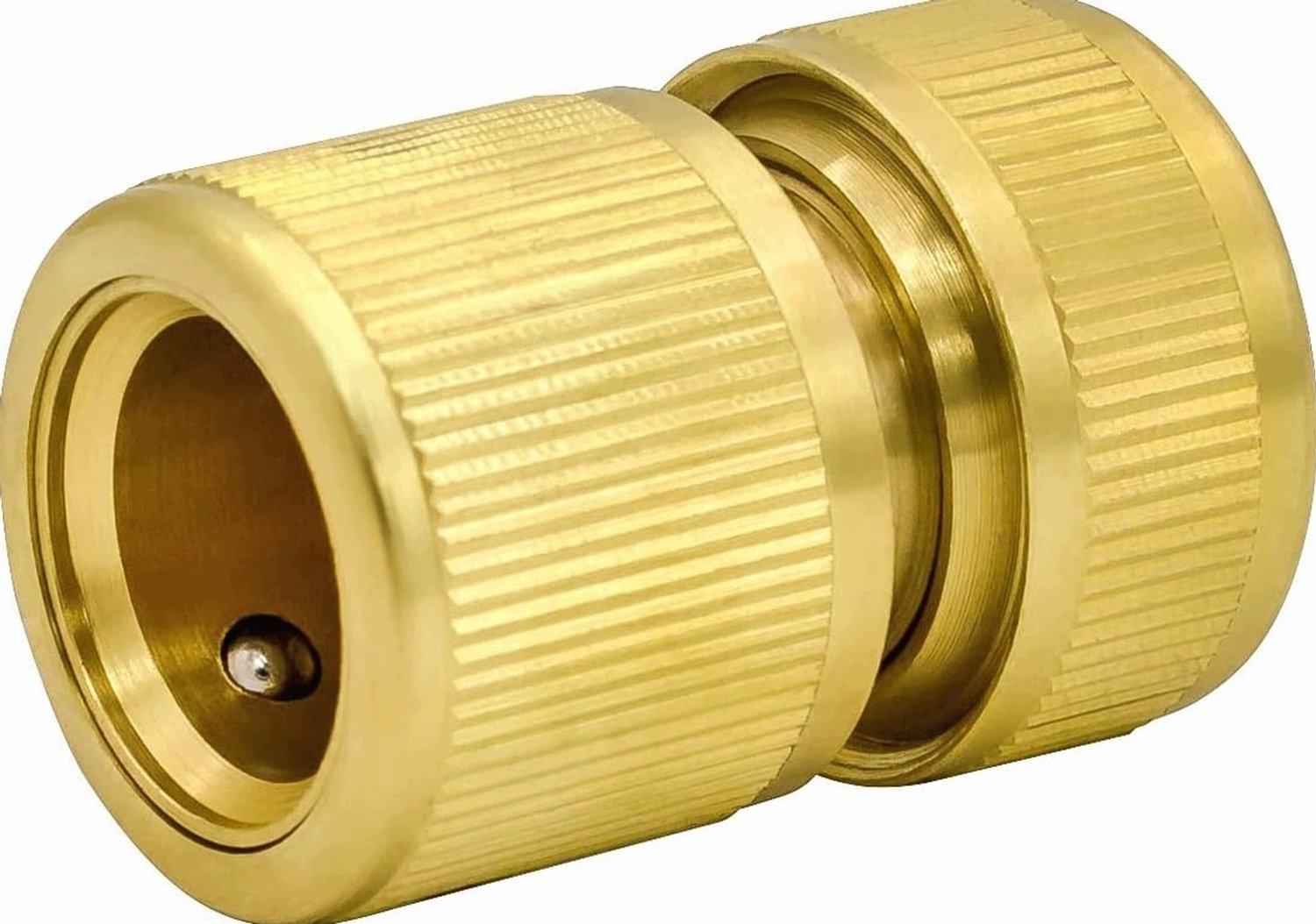 Messing Tuinslangkoppeling 3/4 Inch - Steekkoppeling Goud