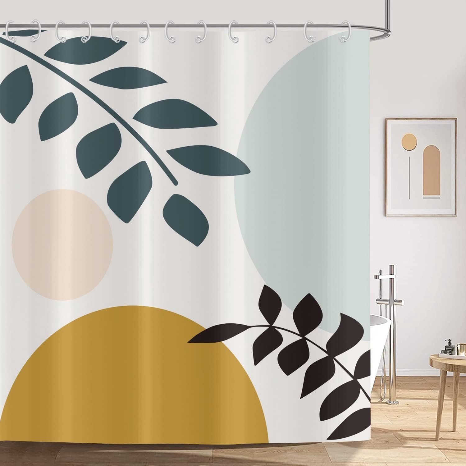 Douchegordijn 180 x 200 cm - Modern abstract kunst - Boho stijl - Waterproof en wasbaar - ShopVlot