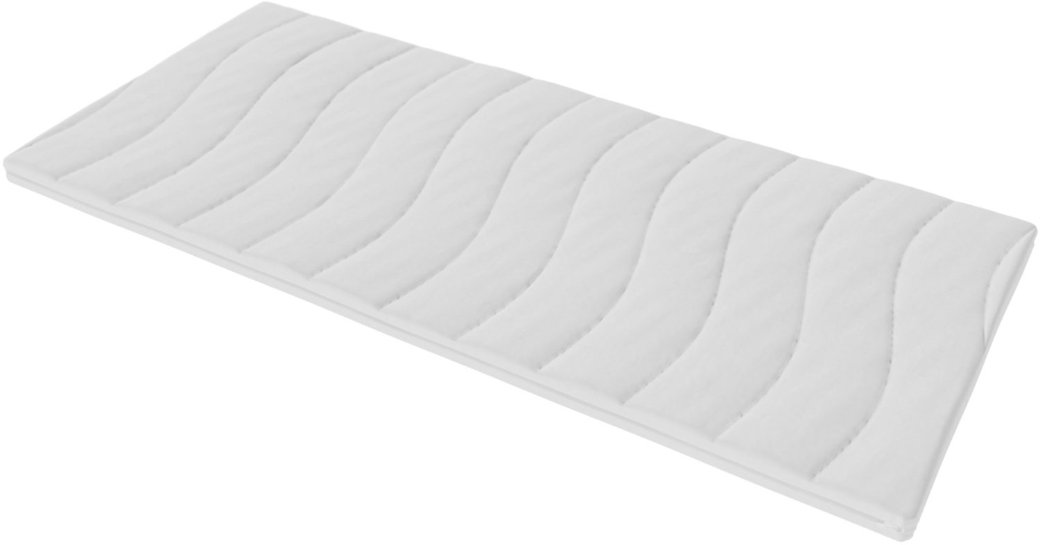 Toros Bedden 90x200 - Topper Matras HR Koudschuim -Bamboo Hybrid - Topdekmatras - 7cm - Afritsbaar Wasbaar Tijk - Orthopedisch Purschuim - Anti-allergisch - Topper Hotel XL - Anti Bacterieel Wit