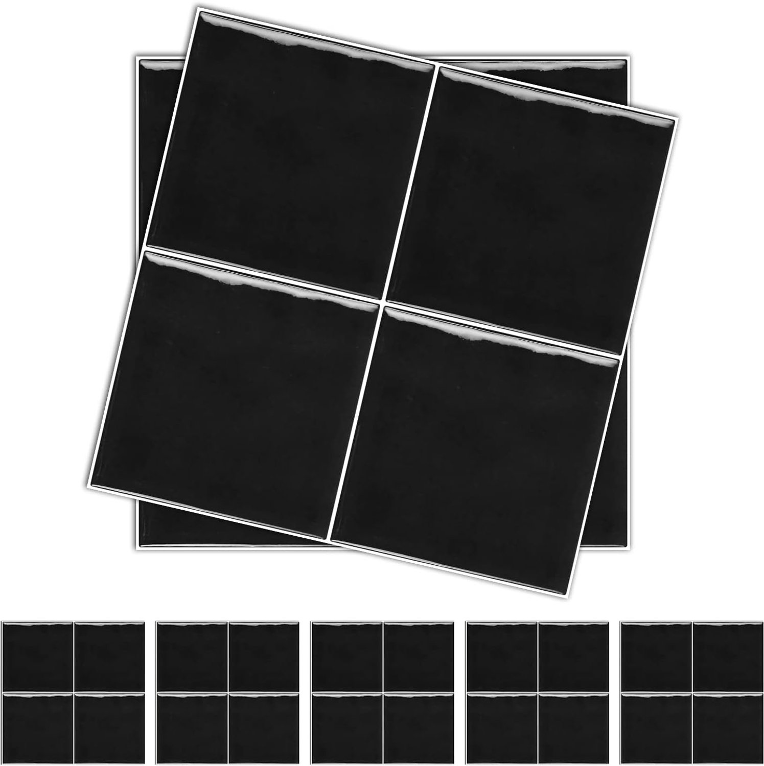 Dailygoods- Tegelstickers 15x15 cm - Set van 25 - Waterdicht - Muurstickers voor Keuken/Badkamer - Zelfklevend - Mosaïek Effect - Muursticker