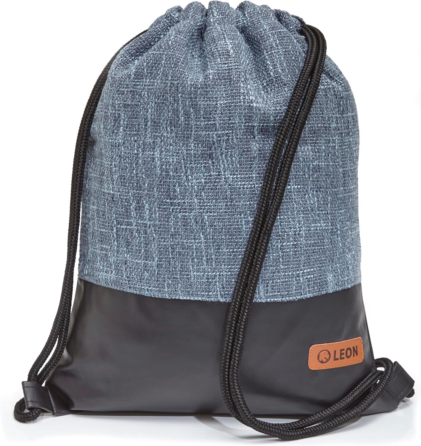 Leon Large Premium Gym Bag with Inner Compartments, Backpack for Women and Men, Teens, Gym Bag, Drawstring Bag, 45 x - ShopVlot