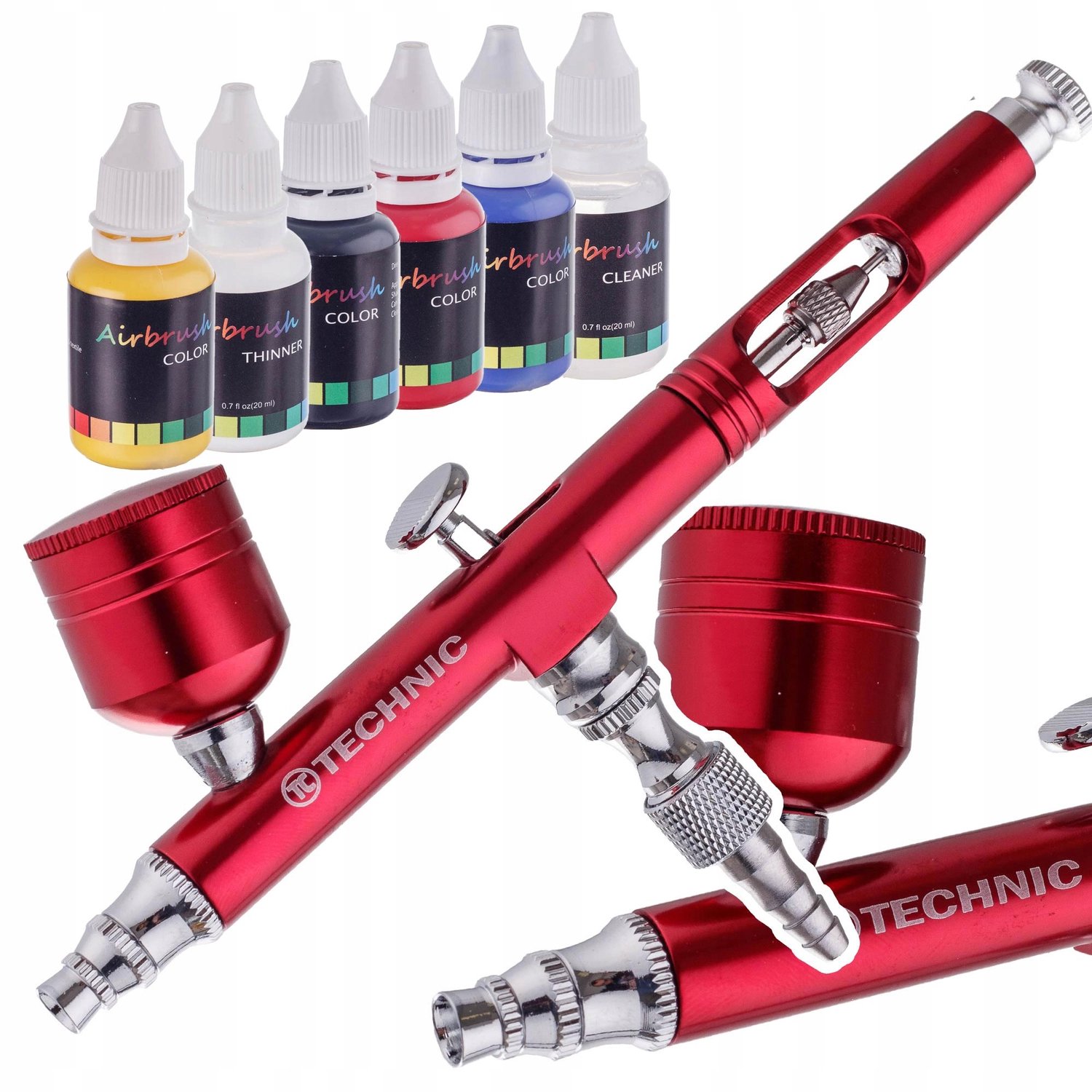 Aerograaf AB-140 Double Action 0,3mm met Acrylverf Set