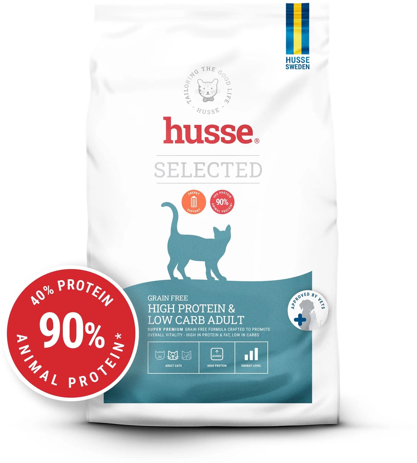 Bol.com Husse Opus Lynx - Graanvrij Kattenvoer, Graanvrije Kattenbrokken, Kattenvoeding Droogvoer - 7 kg aanbieding