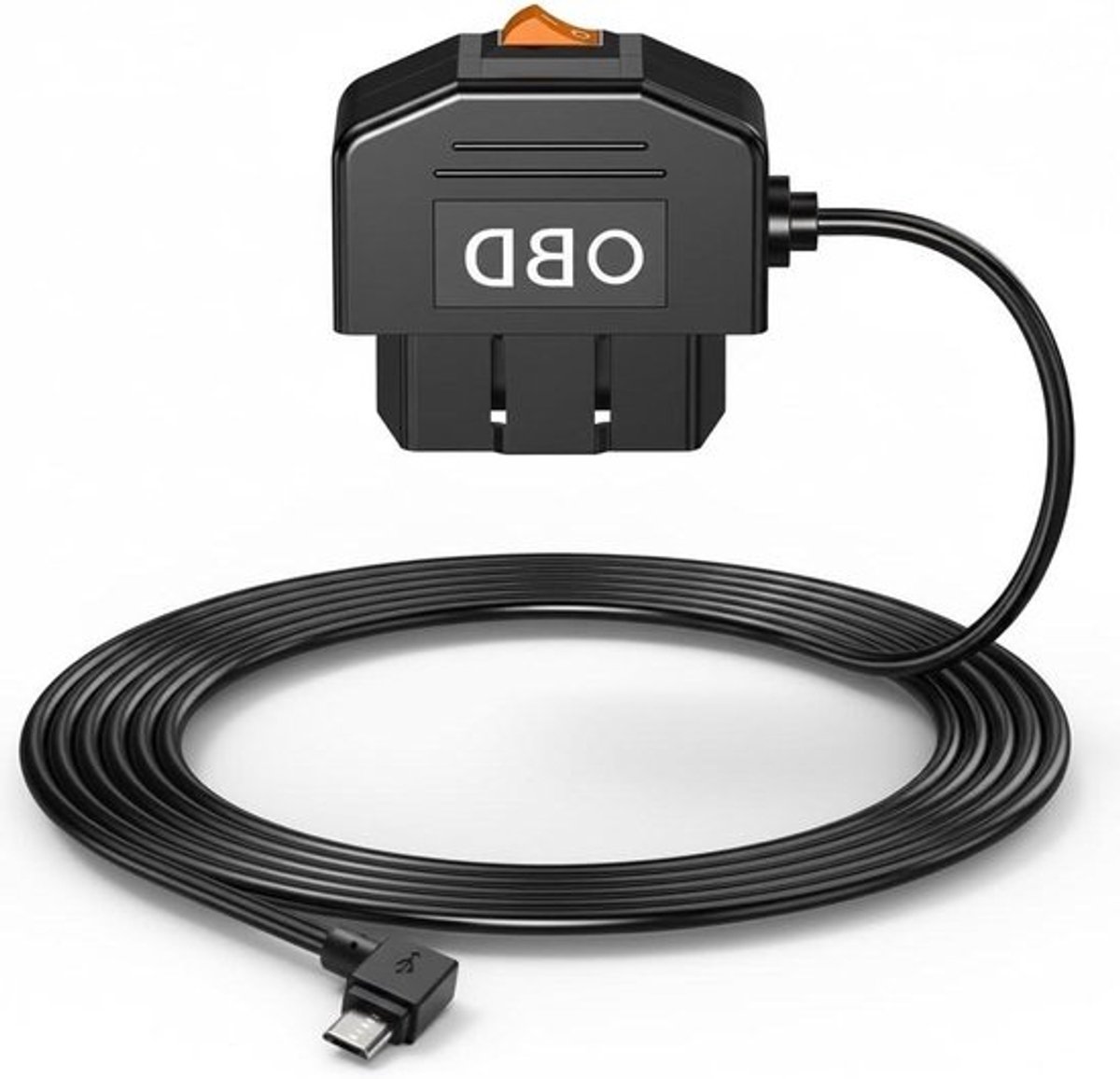 Automobiele USB lader - OBD lader - Auto uitlezen - Met micro connector - 19 x 12 x 3.3 cm