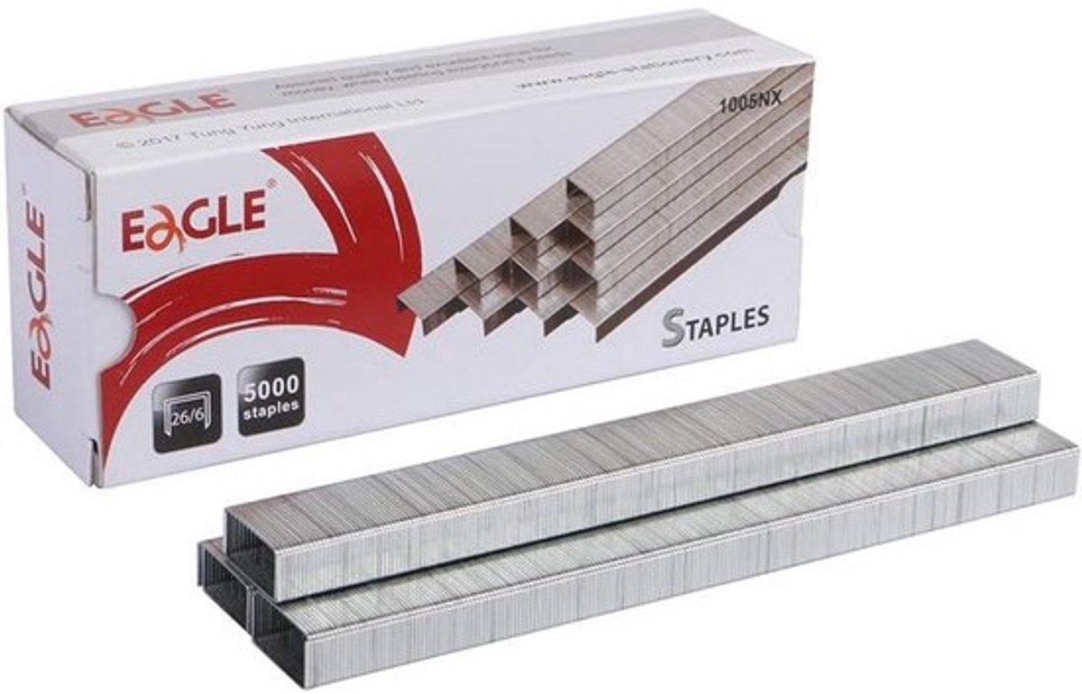 Standaard nietjes vol strip ¼ inch, 5000 stuks