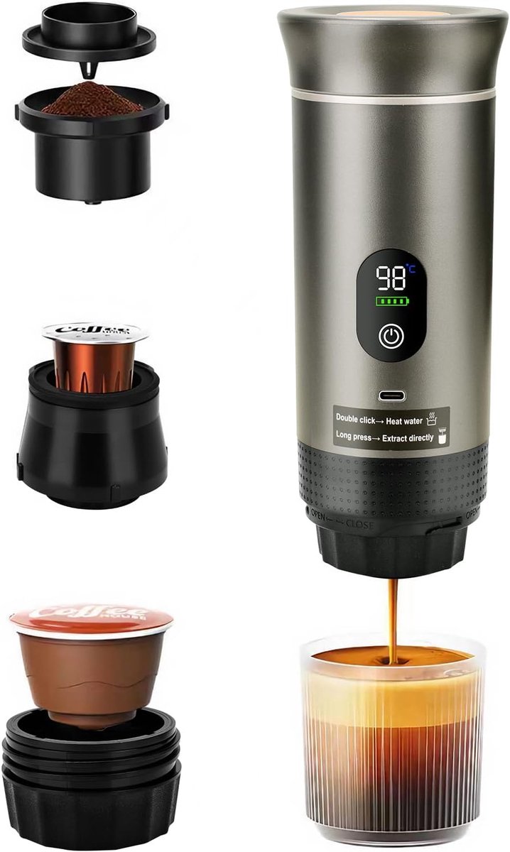 Draagbare espressomachine