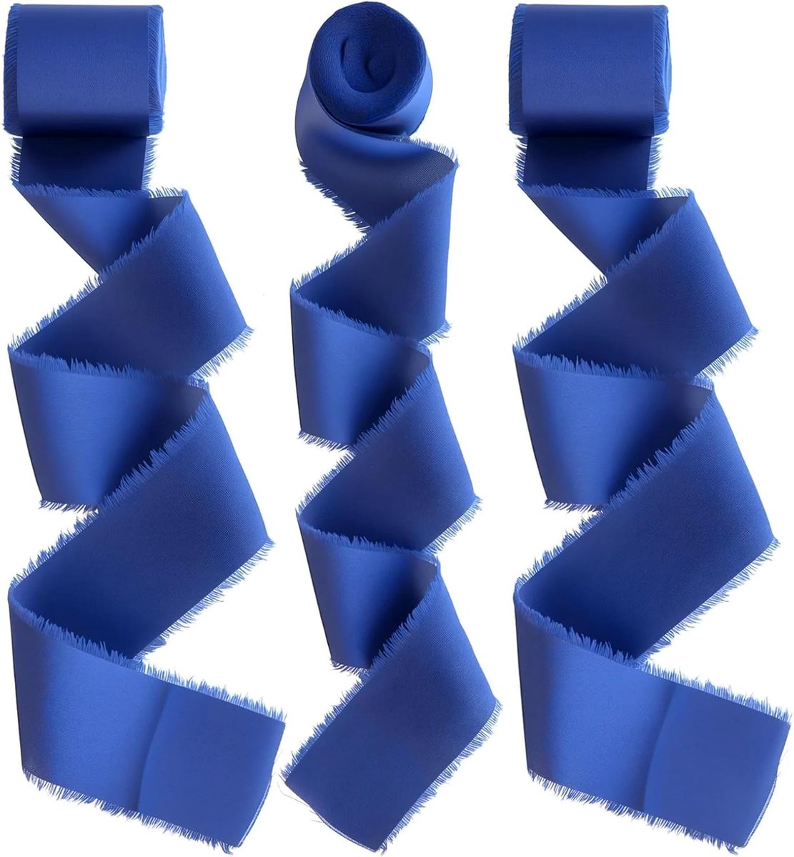 3,8 cm x 13,5 m chiffonlint, breed marineblauw satijnen lint, cadeaufranjelint, voor vakantiefeest, huisdecoratie, bruiloft, verjaardagsfeest, kledingdesign