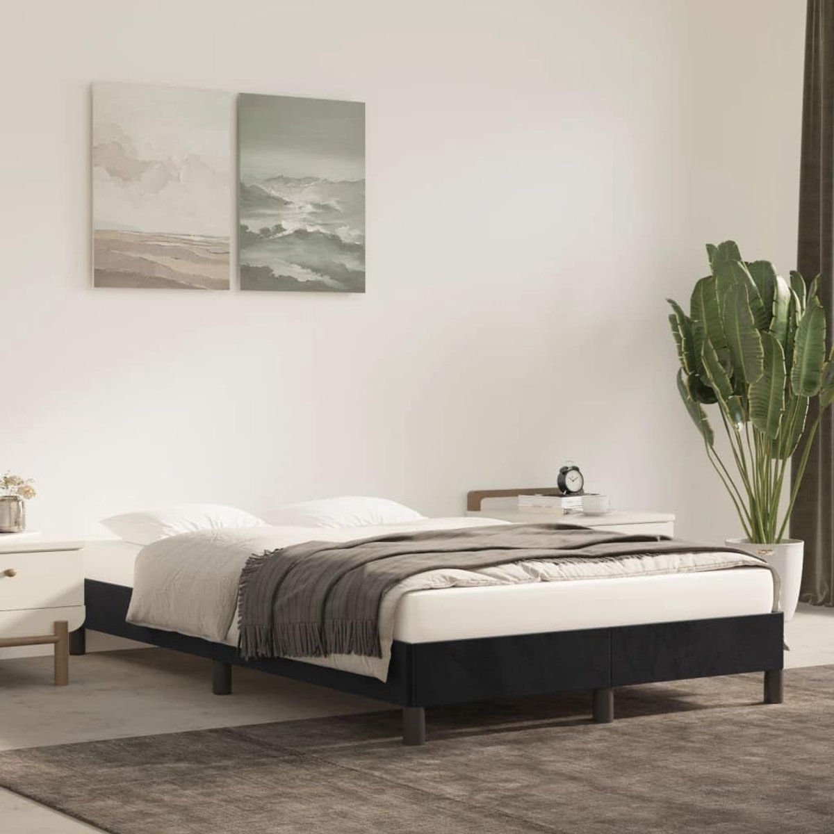 Bedframe Slaapkamer Standaardmodel 120x190cm Zwart