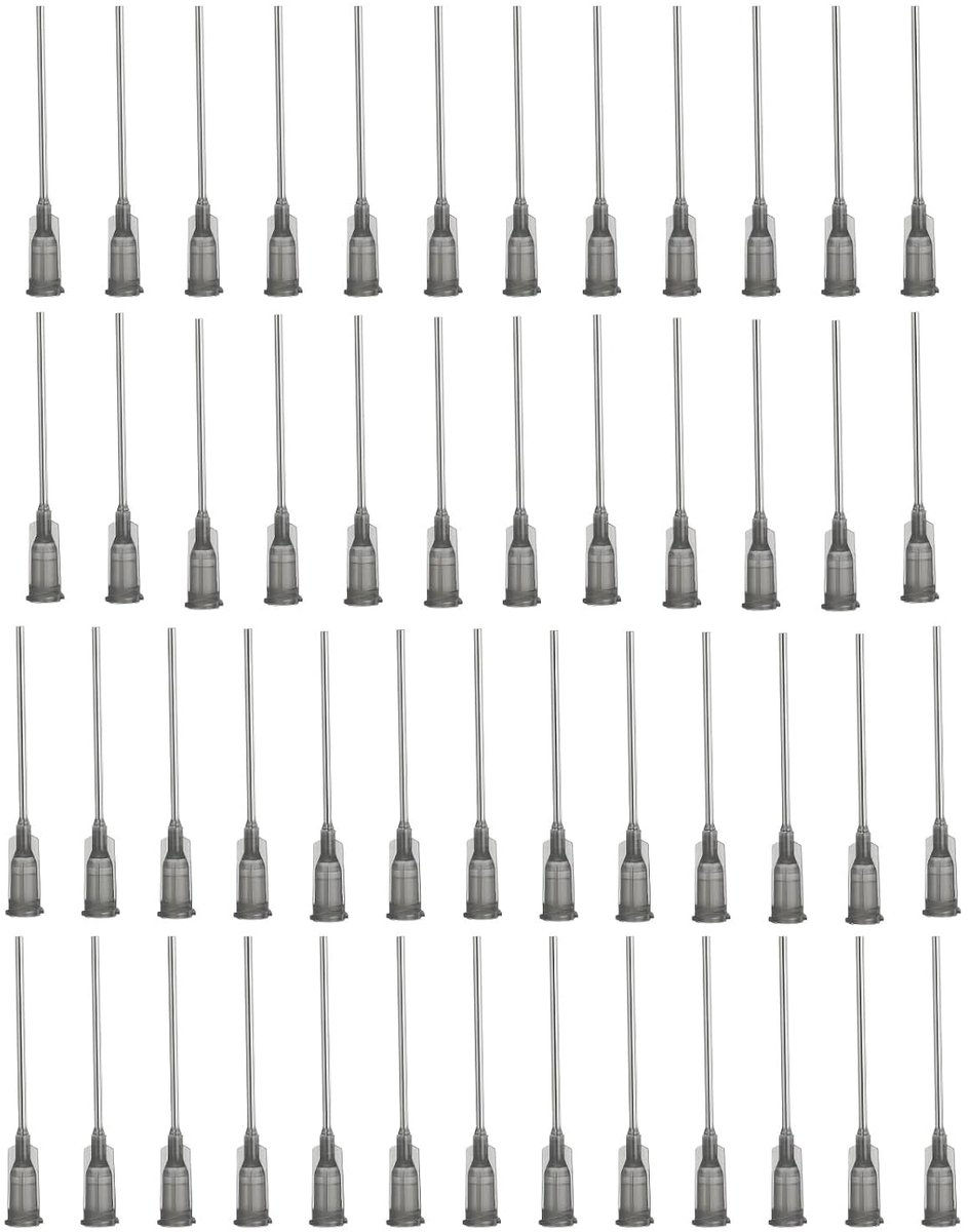 Doseernaalden met stompe punt, 1,5 inch, 50 stuks 16G industriële vloeistofdoseercanule met Lure-Lock voor het bijvullen van vloeibare inkt en lijm