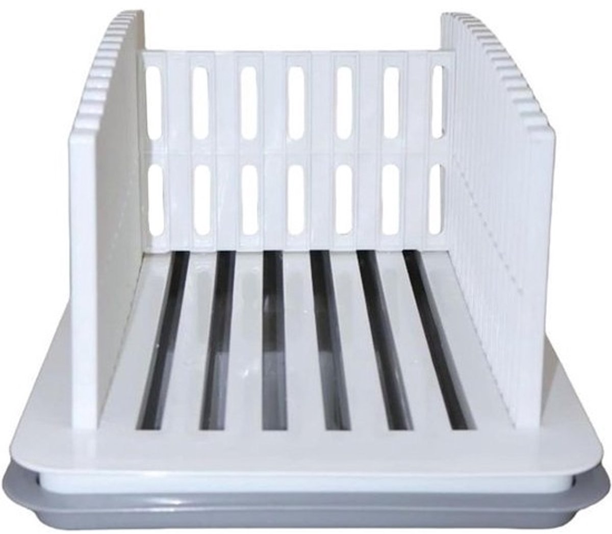 Broodsnijder - Snijmachine Toastsnijder - Gelijkmatig Brood Snijden - Opvouwbaar en Verstelbaar - 35 cm - Wit
