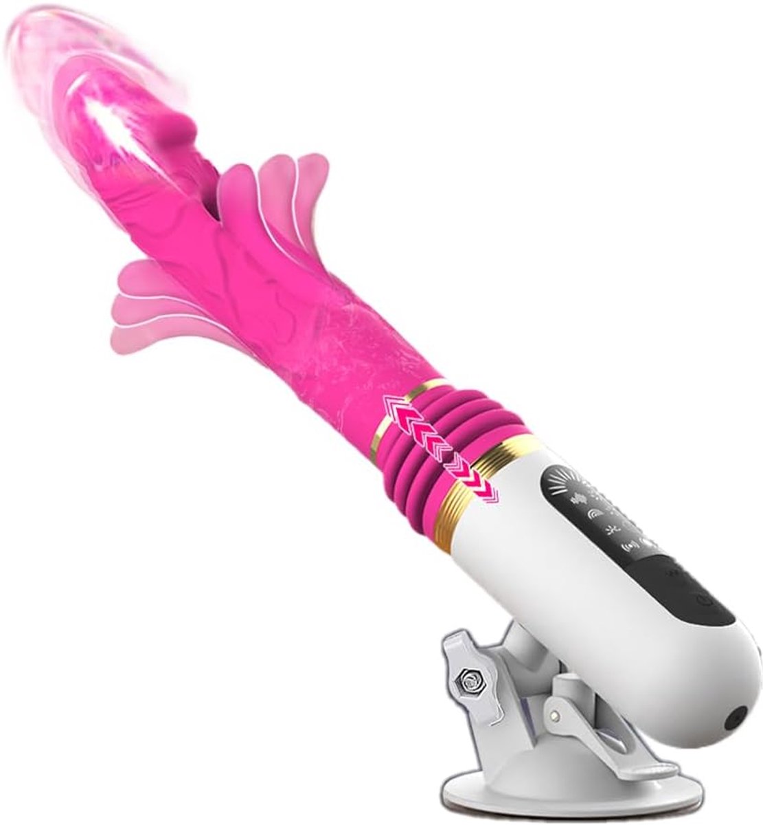 Seksspeeltje met zuignap en trillingsfunctie – sterke duwkracht, handsfree, ergonomisch – voor vrouwen en volwassenen (discreet en hoogwaardig)