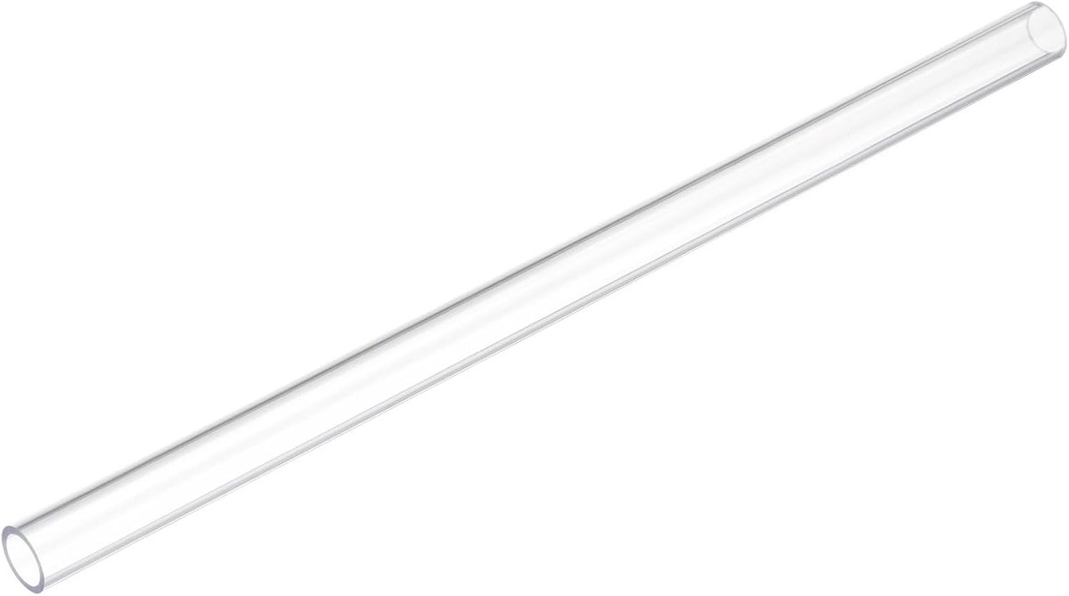 Heldere stijve buizen 12 mm (1/2") ID x 16 mm (5/8") OD x 305 mm lengte ronde kunststof polycarbonaat buis