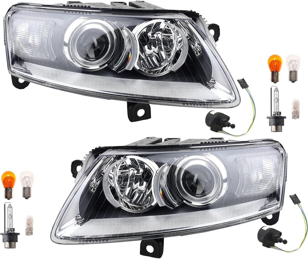 Koplampen Xenon geschikt voor Audi A6 4F Set D2S Li. Re 04-08 Gloeilamp LWR