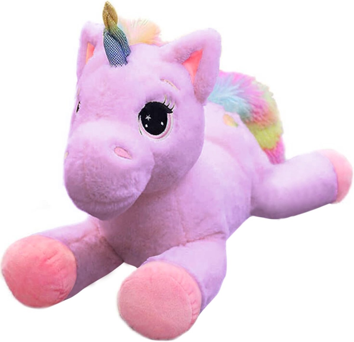Porgy Pluche Eenhoorn Peuter Pluizig Knuffel Unicorn, Zacht Dierenspeelgoed Voor Voor Kinderen (15 inch Paars)