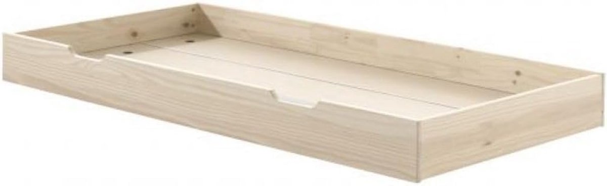 Opberglade van natuurlijk hout