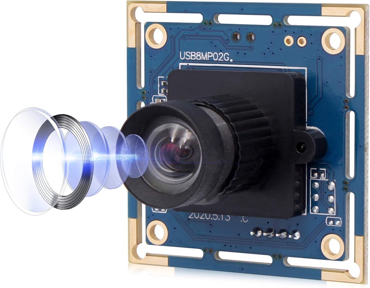8MP USB Camera Module High Resolution 3264x2448 HD Camera Board met 75 graden lens