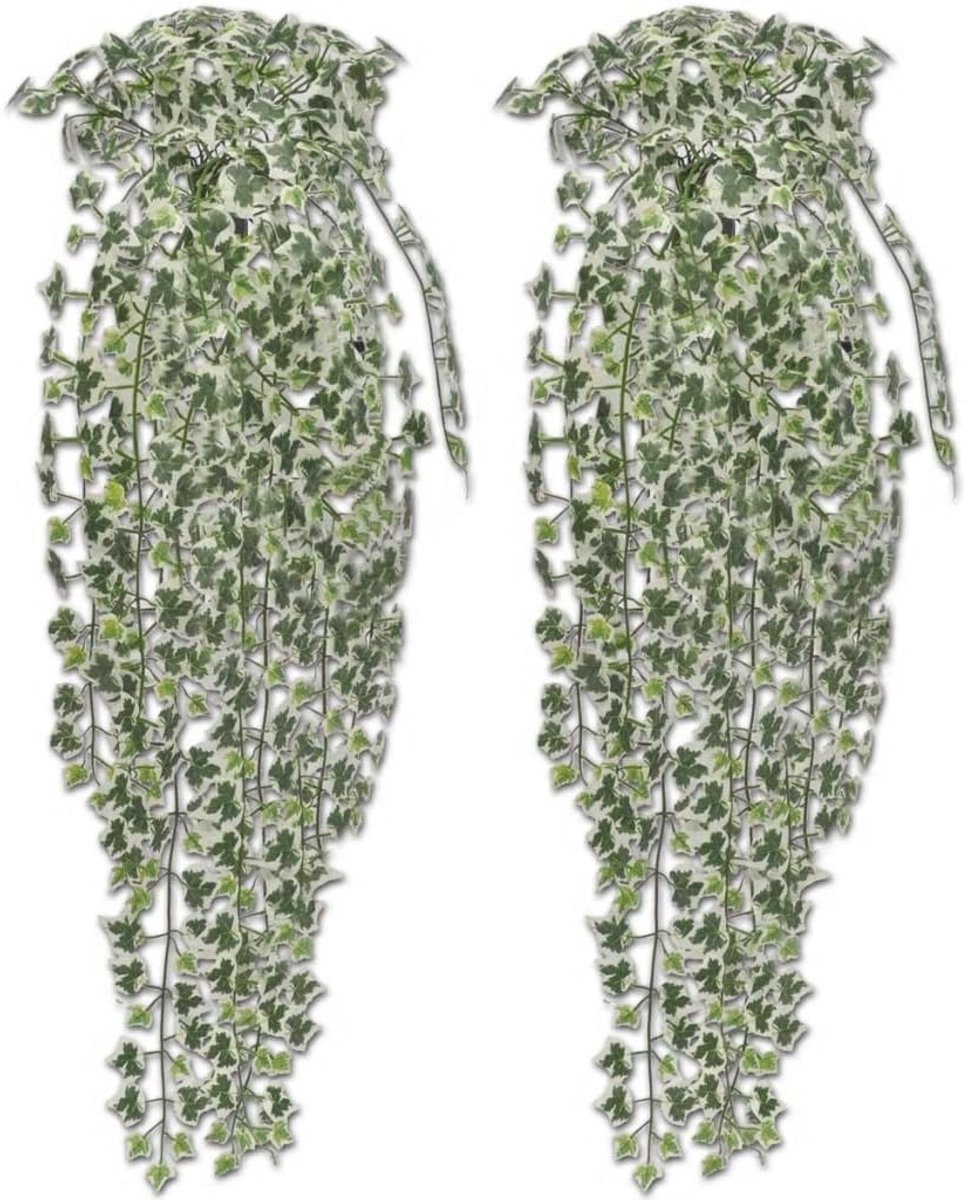 Set van 2 kunstmatige planten valse tropische boom, plant voor huistuin Office Store decoratie, palm / cycus / kokospalm / dwerg ficus / ficus / Glyzinia / feu