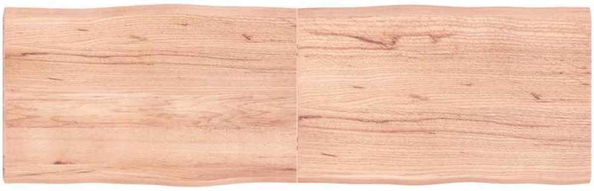 Eettafelblad, vervangingsplaat voor tafel, houten tafelblad, geschikt voor restaurant, hotel, café, eetkamer, 160 x 50 x (2-4) cm, massief hout, behandeld boomrand
