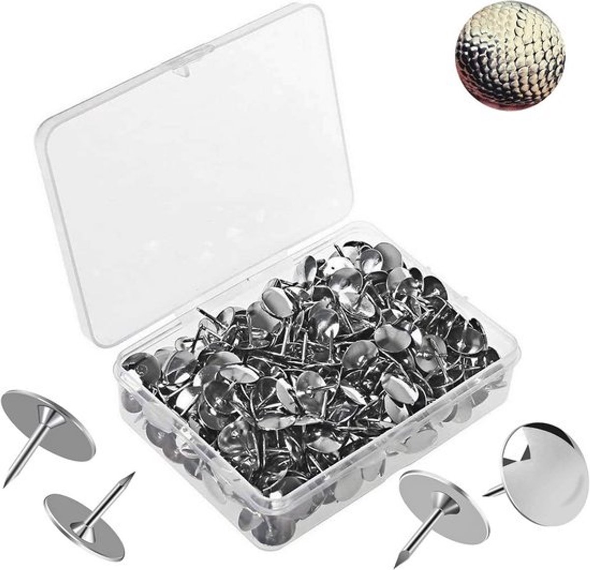 500 Stuks Duurzame Metalen Punaises - 10mm Multifunctionele Duimsteken voor Memos en Foto's