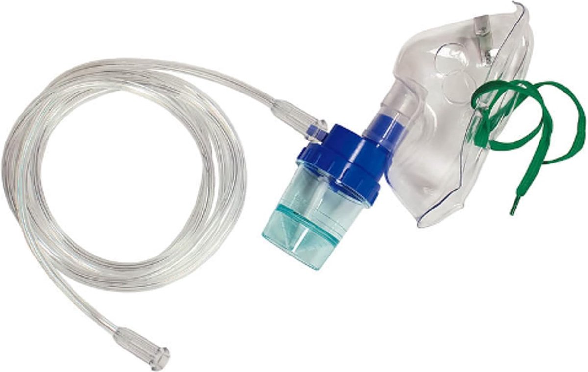 Inhaleerset 15 ml, vernevelaar met masker en 2,1 m slang