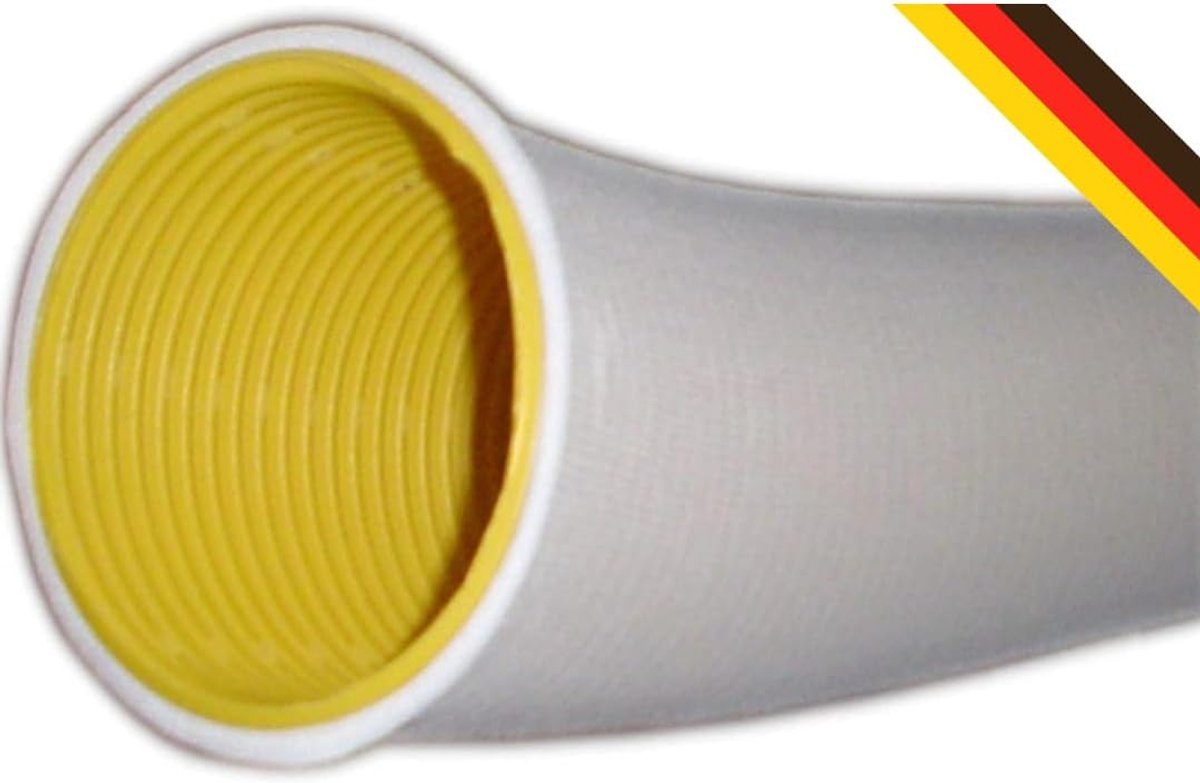 Drainagebuizenset met filterslang, DN50-gaten, 30 meter, flexibele PVC-U-afvoerbuis, DIN 1187, effectieve drainage voor kelder, tuin en meer