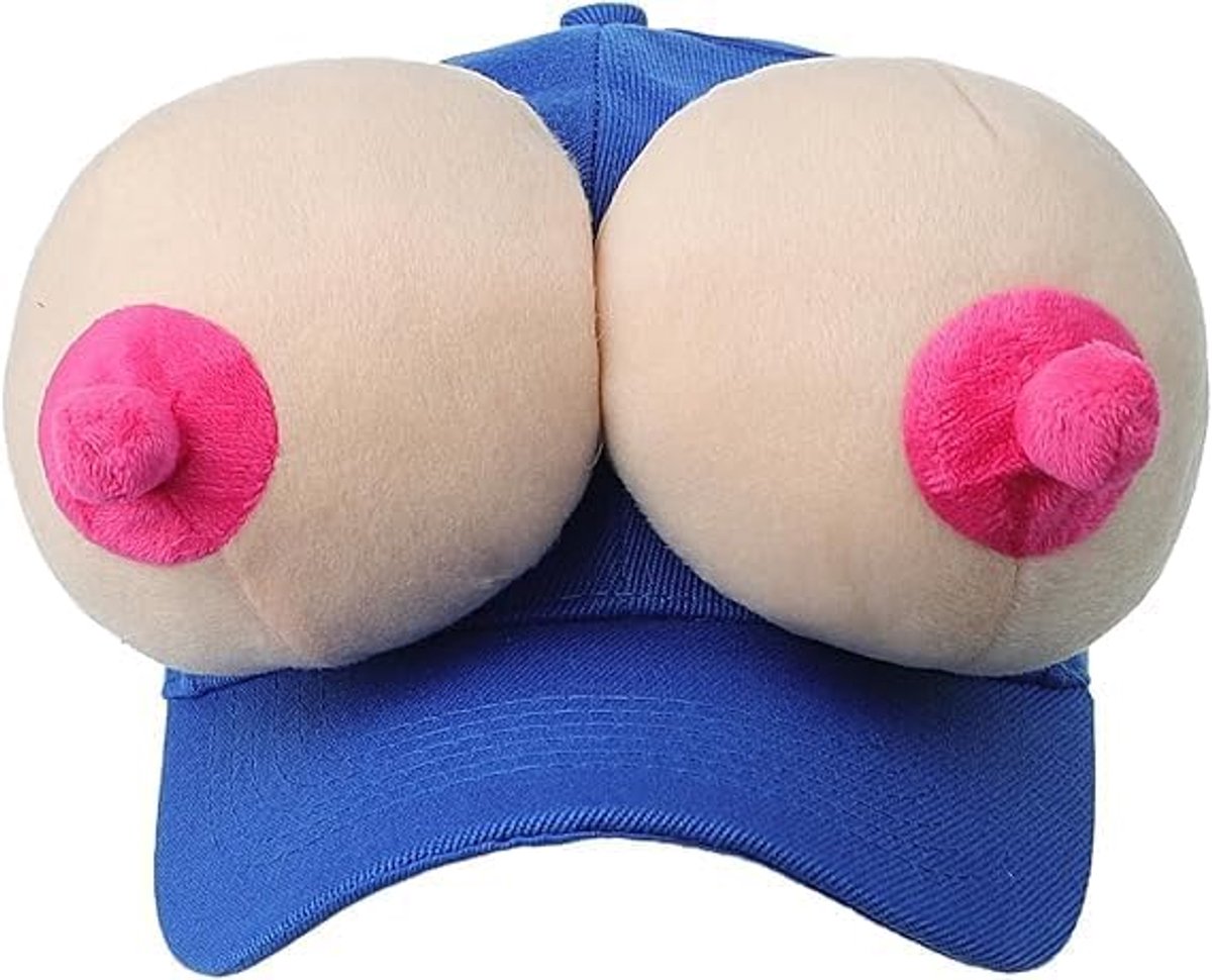 Grappige 3D-borstpet, baseballpet, borstpenishoed, verstelbare partyhoed voor vrijgezellenfeest, carnaval, Halloween, themafeest