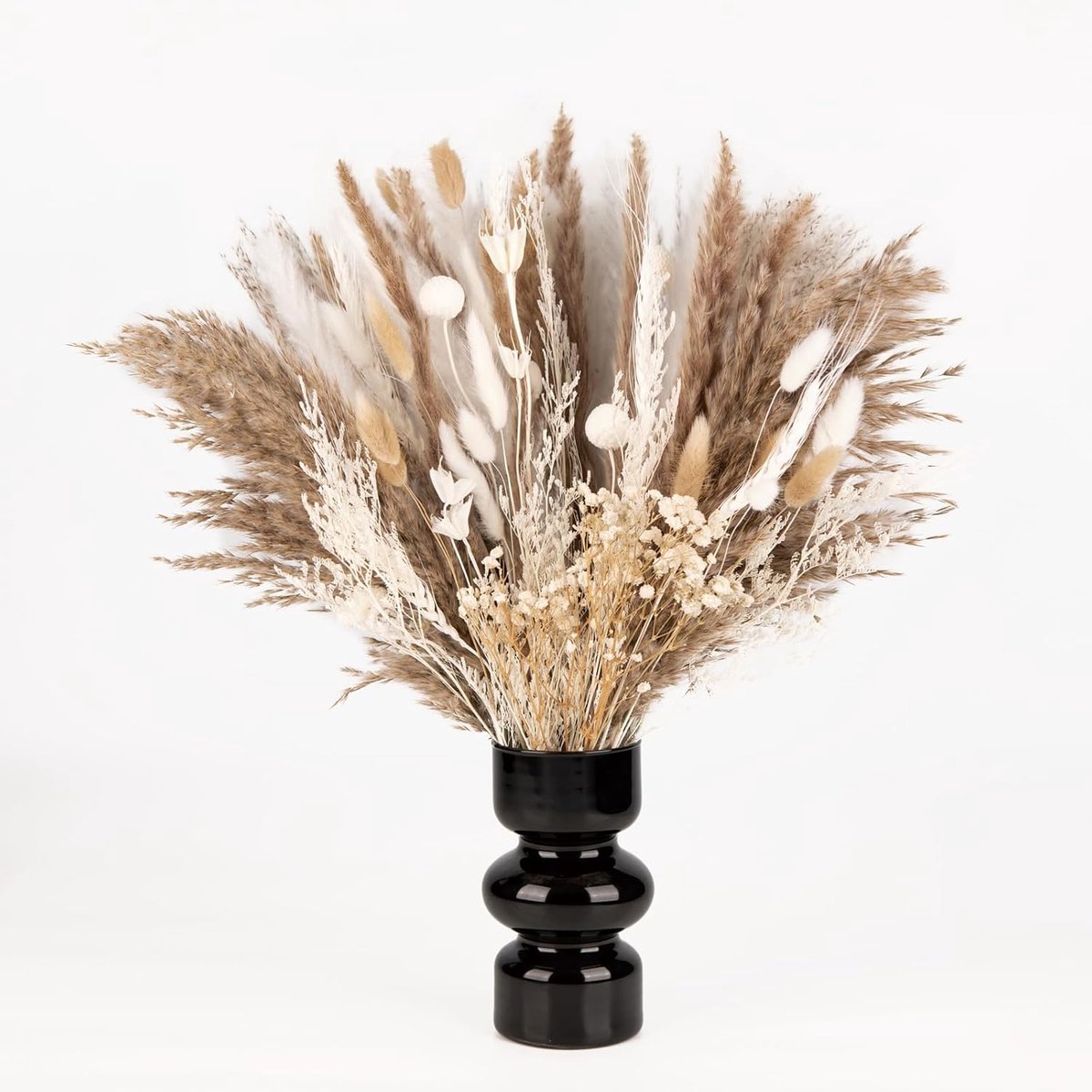 Decoratie 109 Stuks Natuurlijk Droogbloemen Boeket voor Tafeldecoratie DIY Boho Stijl Gedroogde Pampasdecoratie Kunstmatige Gedroogde Bloemen Boeket voor Woonkamer, Slaapkamer en Bruiloft