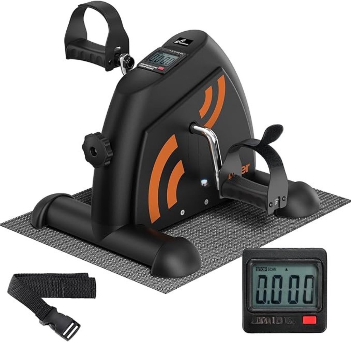 Thuys - Mini Fietstrainer voor Armen & Benen – Traptrainer – Instelbare Weerstand – LCD Display – Compact & Stil – Voor Thuis en Kantoor