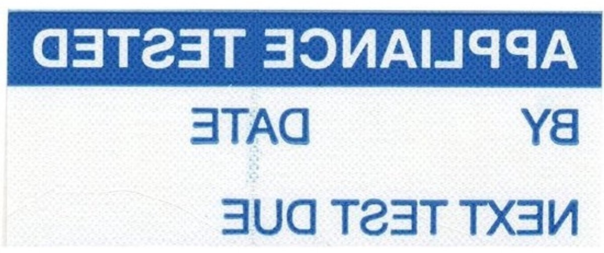 Etiketten - Apparaat Test - Identificatie Werkplek - Voorgedrukt - 350 Stuks - Wit op Blauw