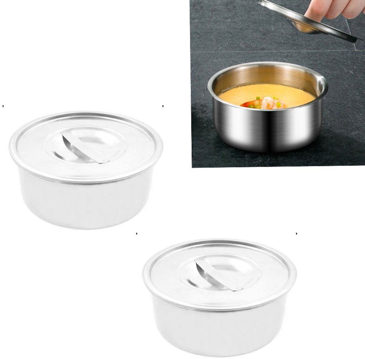 Eierkoker - Eierstoompan - 2 stuks - eipocheerders - Eiervorm - keukengereedschap - eipocheerder pan - Geschikt voor hard en middelhard gekookte eieren - Zilver
