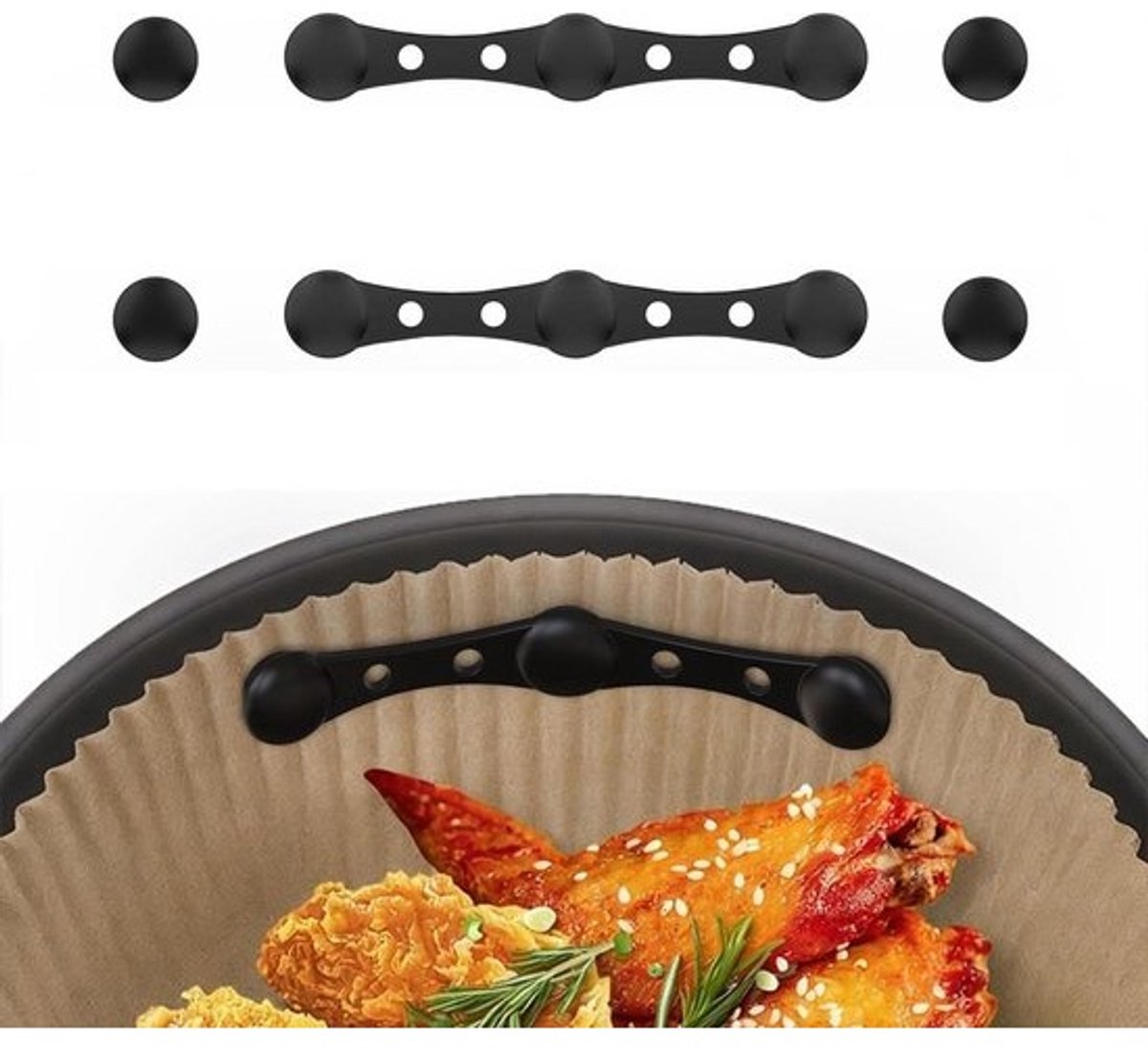Airfryer Bakpapier - Magneten Houder - Keuken Organisatie - Hittebestendig Materiaal - Niet gespecificeerd - Niet gespecificeerd
