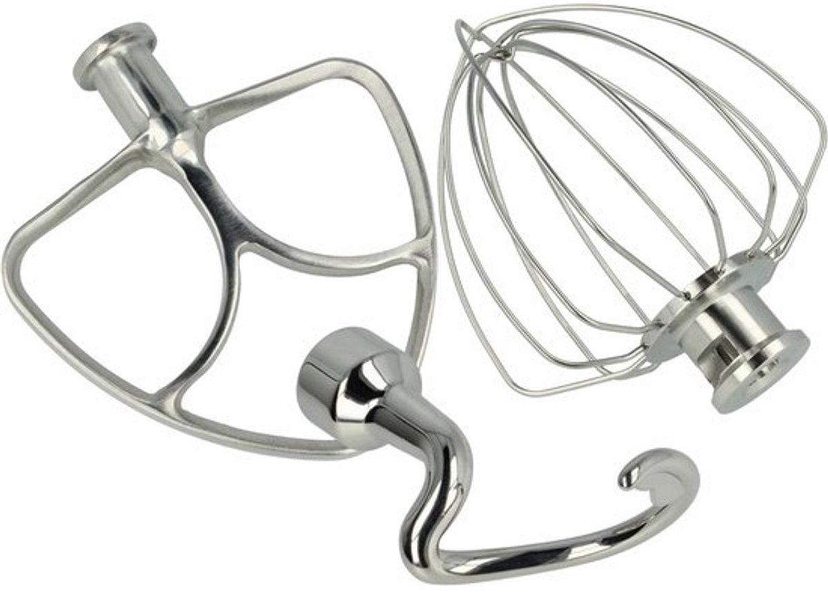 Keukenmachine Accessoires - Vervangende Onderdelen - Bakken en Koken - Set van 3 - 15 cm Garde - Zilverkleurig