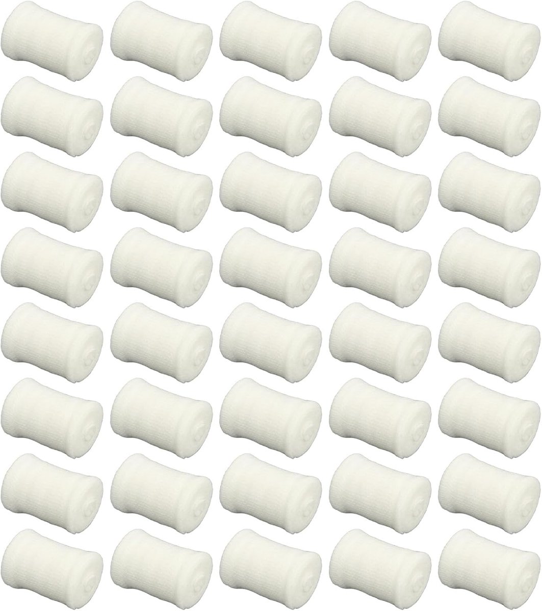 Gaas, 40 rollen EHBO-bandages, ademend gaasgaas, gesteriliseerd, PBT elastische bandagerol voor enkels, knieën