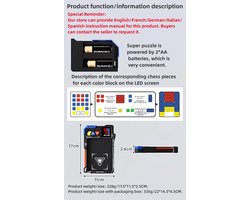 Puzzelmachine, super mechanisch uiterlijk, led-vluchtspel in het labyrint, HuaRong blokken, 520 niveaus, automatische inductie, magnetisch design, logisch denken, speelgoed, cadeau voor kinderen