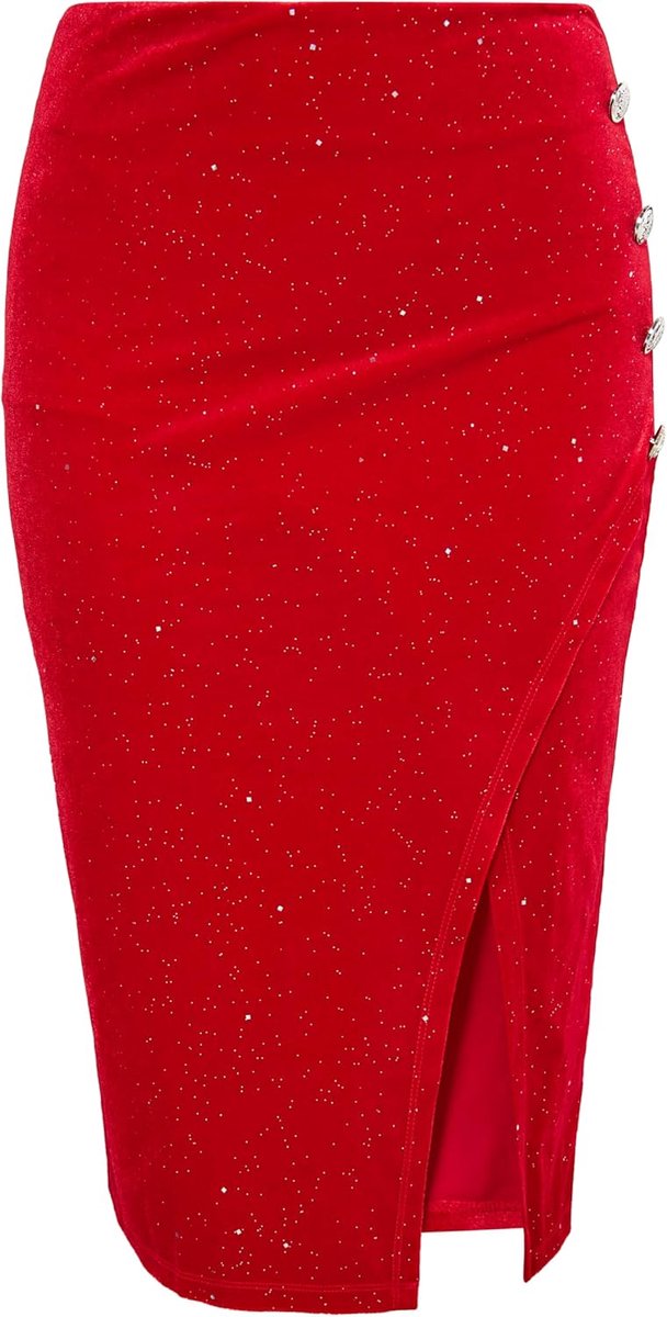 rok met glitter dames Fluwelen rok met glitter