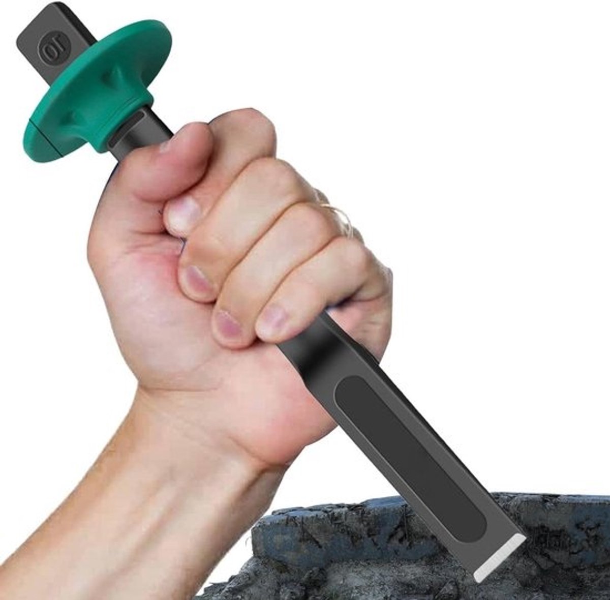 Betonbeitel - Steenbeitel Baksteenbeitel - Metselwerk Snijden - Ergonomisch Ontwerp - 10 inch - Zilver