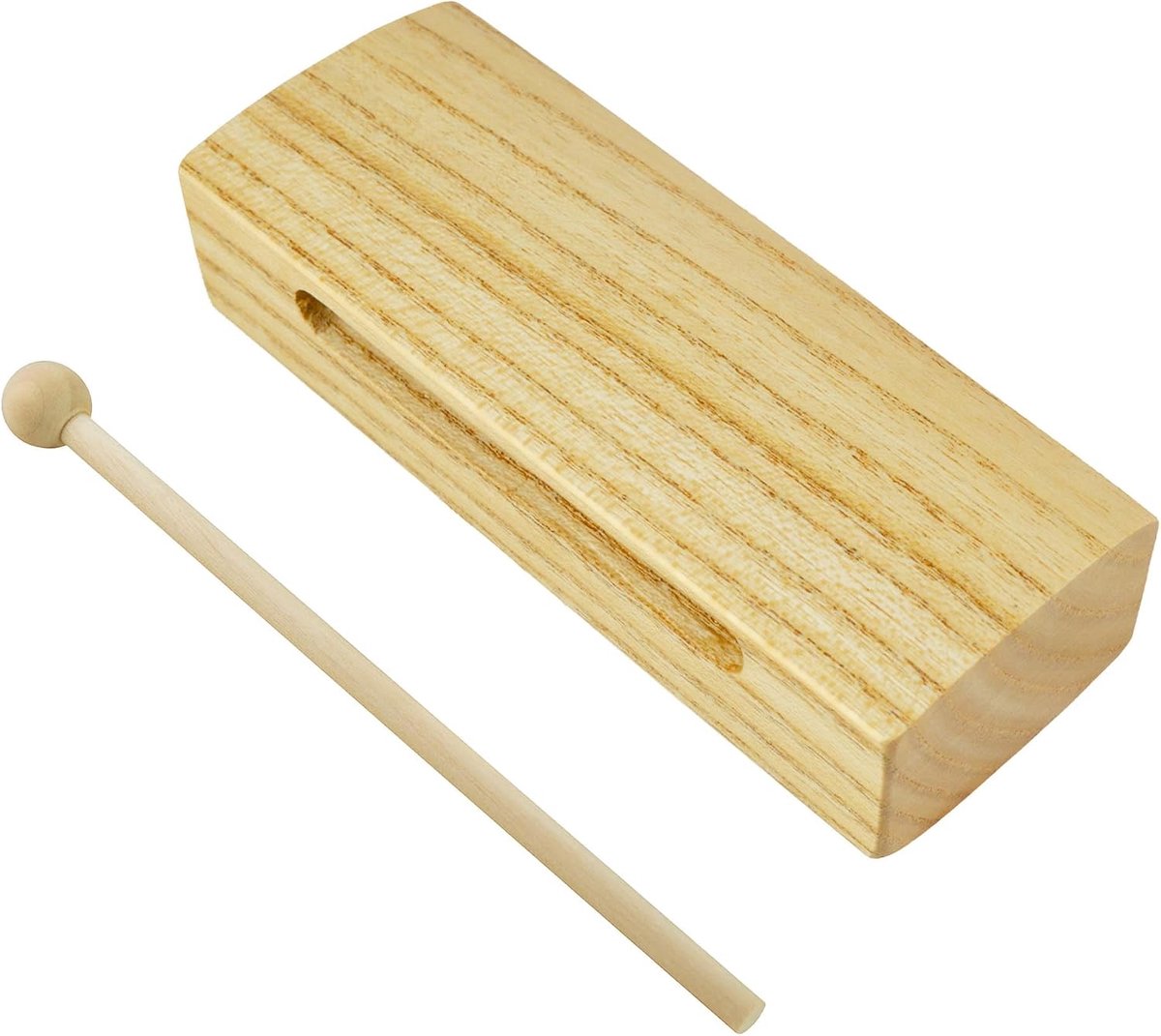 Houten blok met klopper - enkele toon percussieritmeblok - ideaal voor muzikanten - ShopVlot