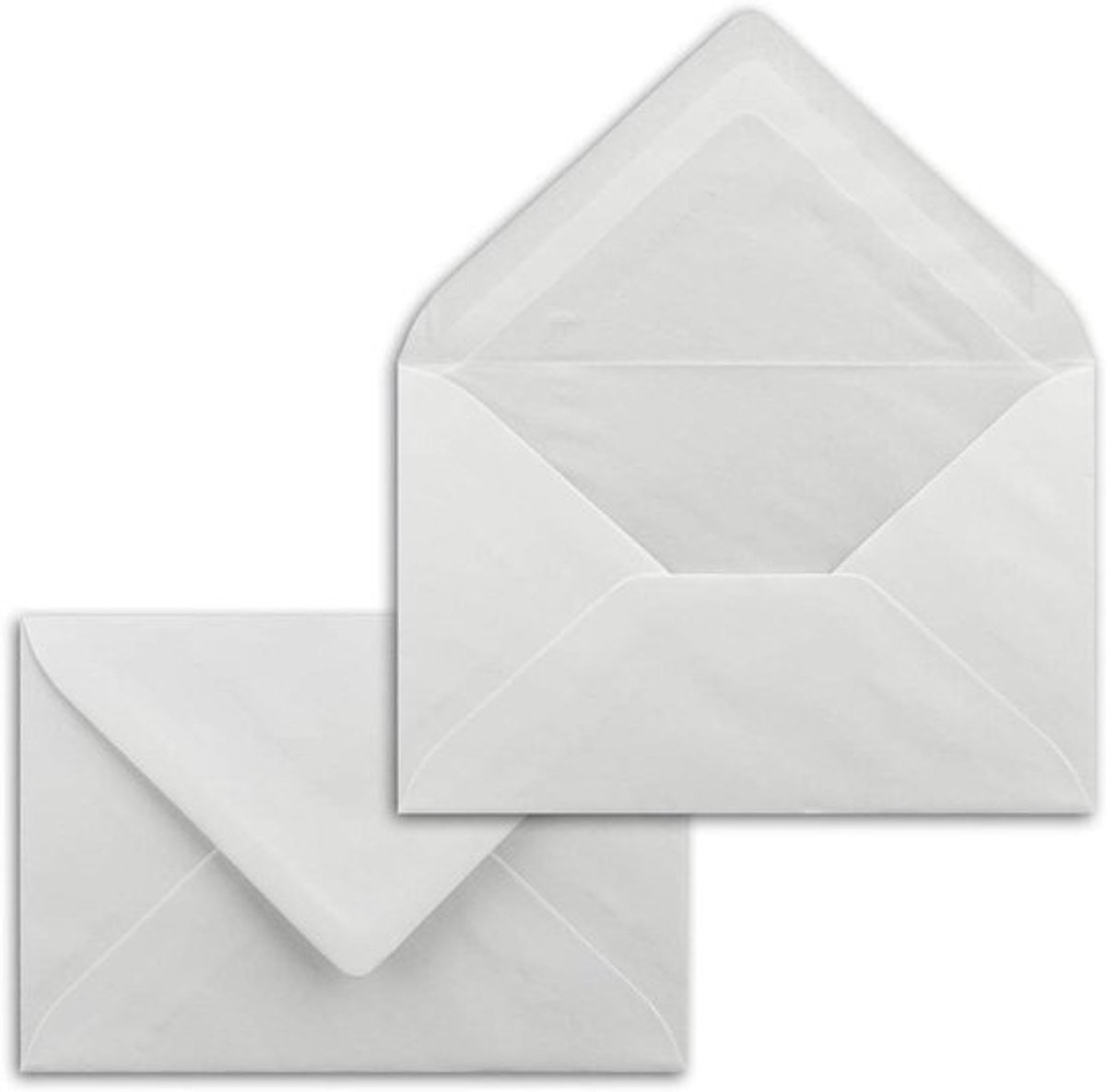 Enveloppen Wit - Wenskaart Envelop Post Envelop - Versturen van Brieven - Met Zijdevoering - DIN C6 - Wit