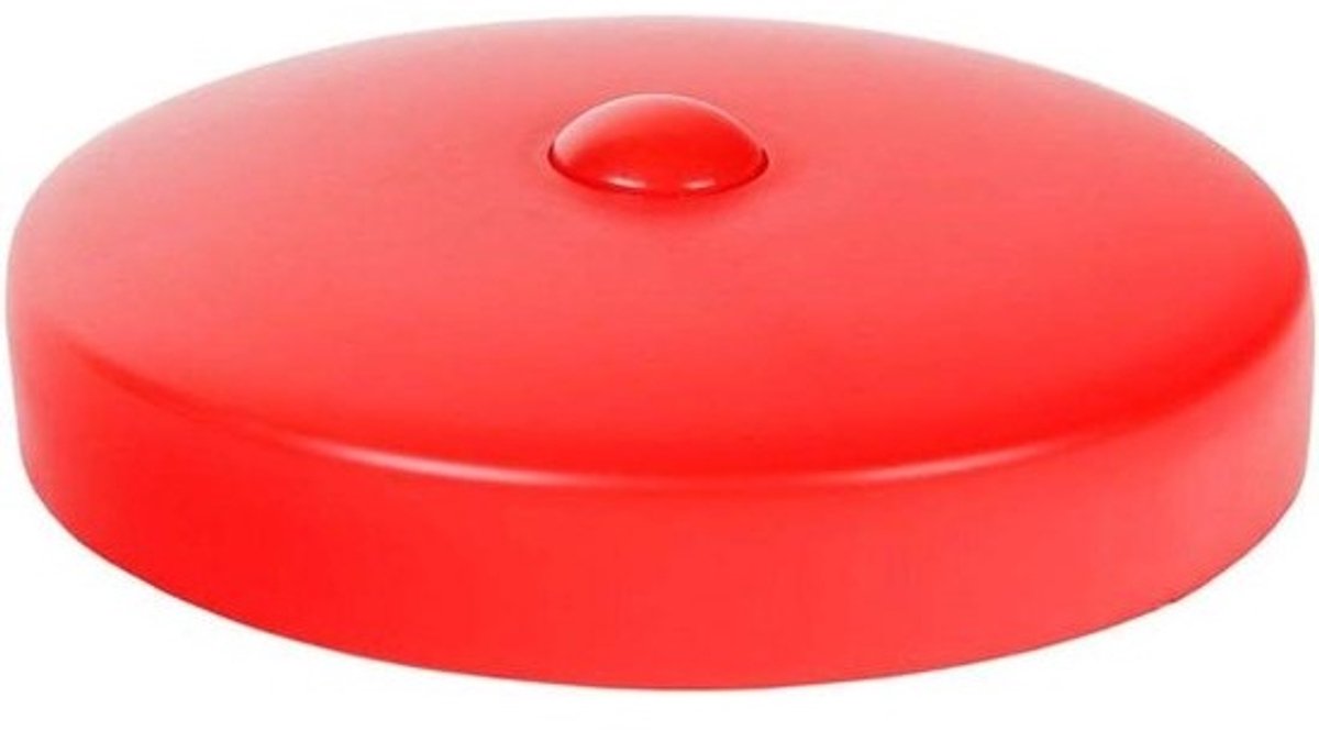 Paaldoppen - Palenkap - Houten palen beschermen - Ronde vorm - 101 mm - Rood