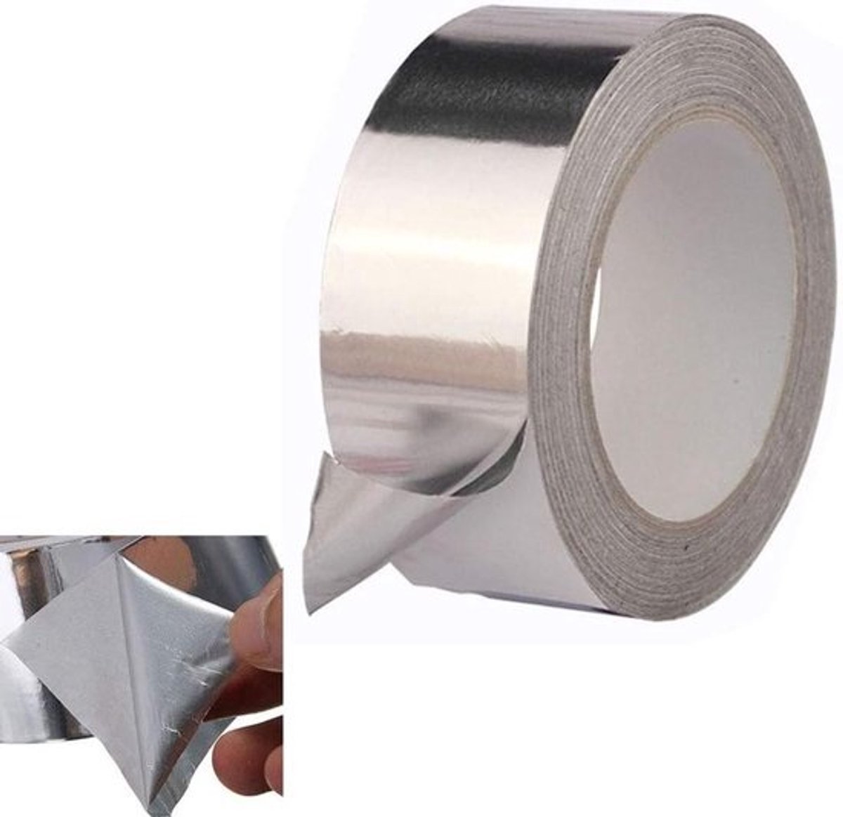 Aluminium Tape - Folie Lijm Tape - Isoleren Afdichten Repareren - Hittebestendig Waterdicht - 40mm x 20m - Zilver