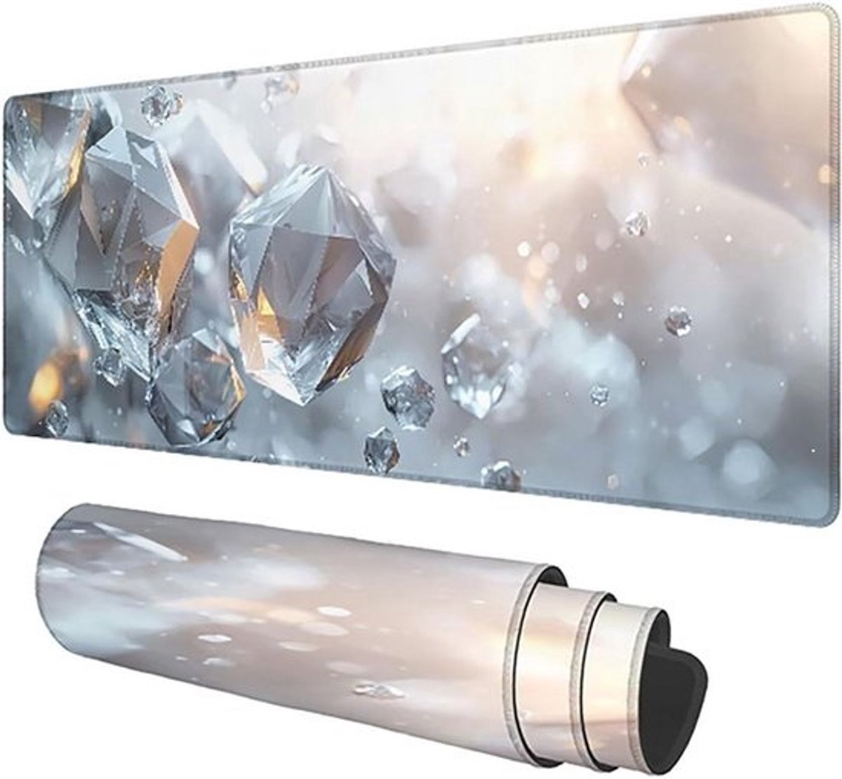 XXL Muismat - Bureauonderlegger Desk Pad - Gaming en werk - Antislip rubberen basis - 1000 x 500 mm